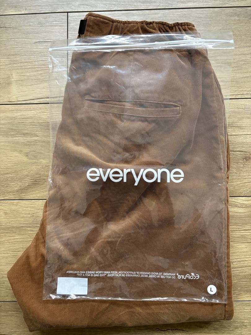 パンツ everyone corduroy belted easy pants
