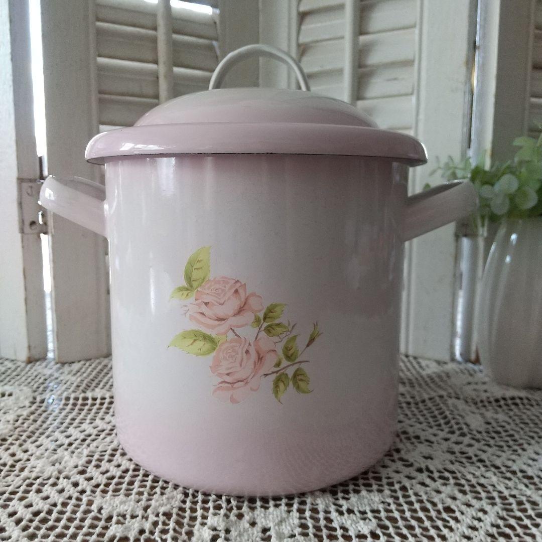 ⭐️未使用⭐️imane イマン【ダイアナローズ】ホーローミニストッカー レア