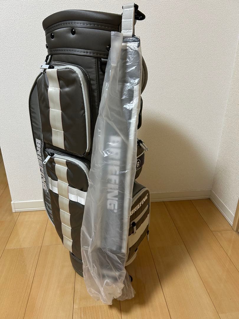 BRIEFING キャディバッグ グレー/ホワイト