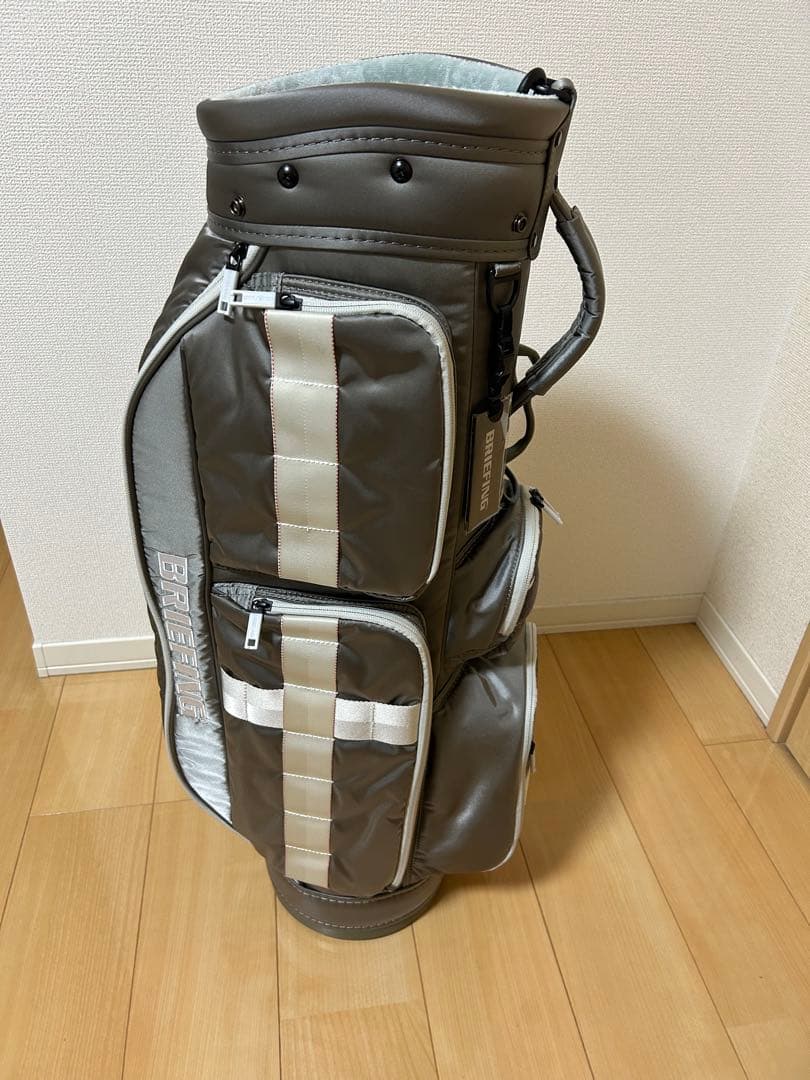 BRIEFING キャディバッグ グレー/ホワイト