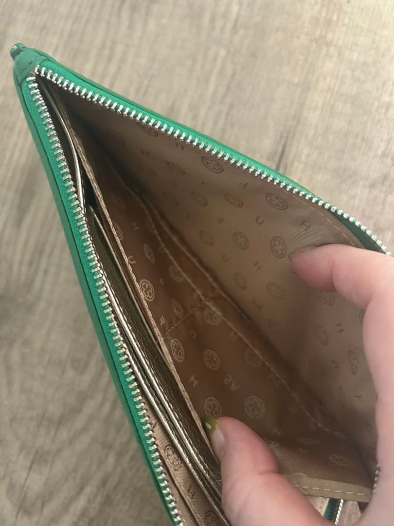 SALON DE ALFURD サロンドアルファード グリーン スマイル 長財布