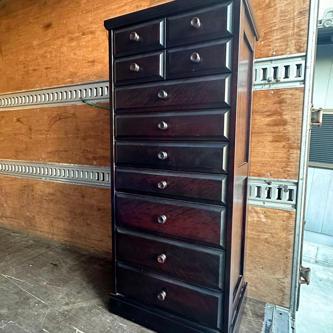 民芸家具 9段チェスト 整理タンス 箪笥 アンティーク