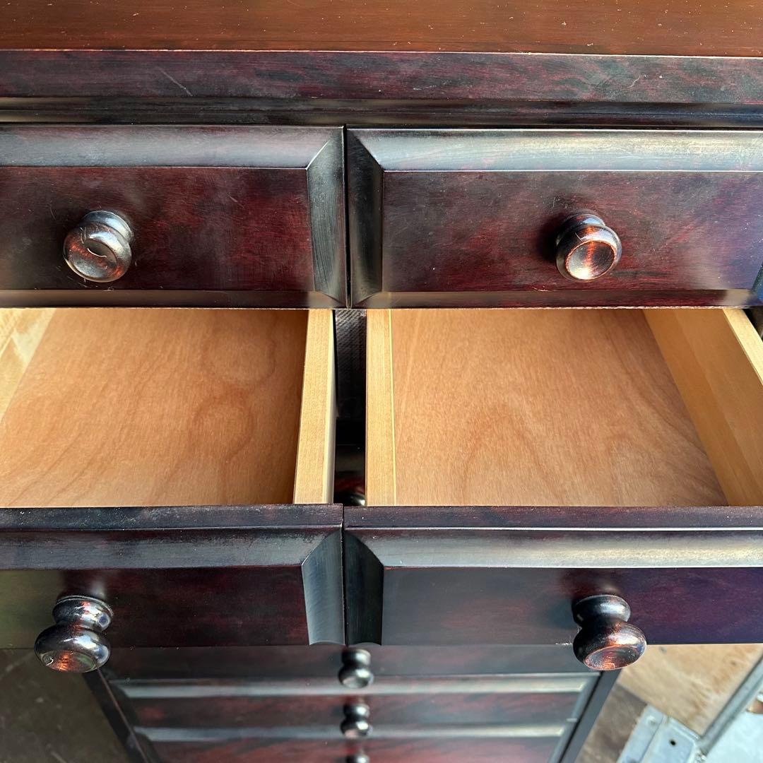 民芸家具 9段チェスト 整理タンス 箪笥 アンティーク