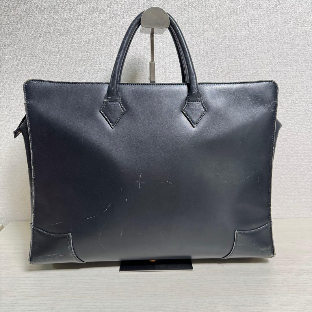 ヴィヴィアンウエストウッド Q18 オーブロゴ レザー ビジネスバッグ ブラック