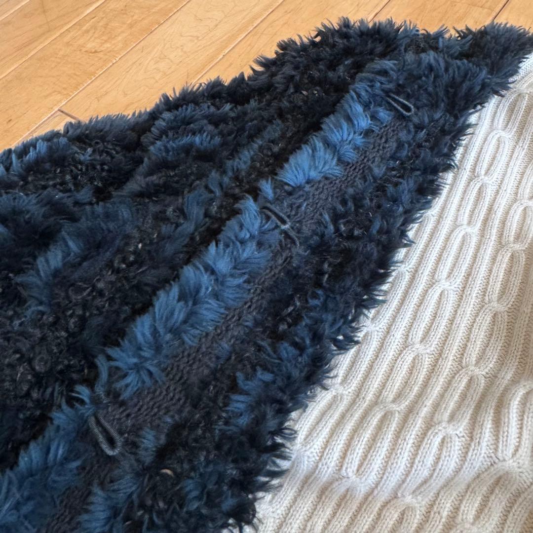 ふわふわ❤️ミンクファー&ラムファーのヤーンニット　ジャケットコート