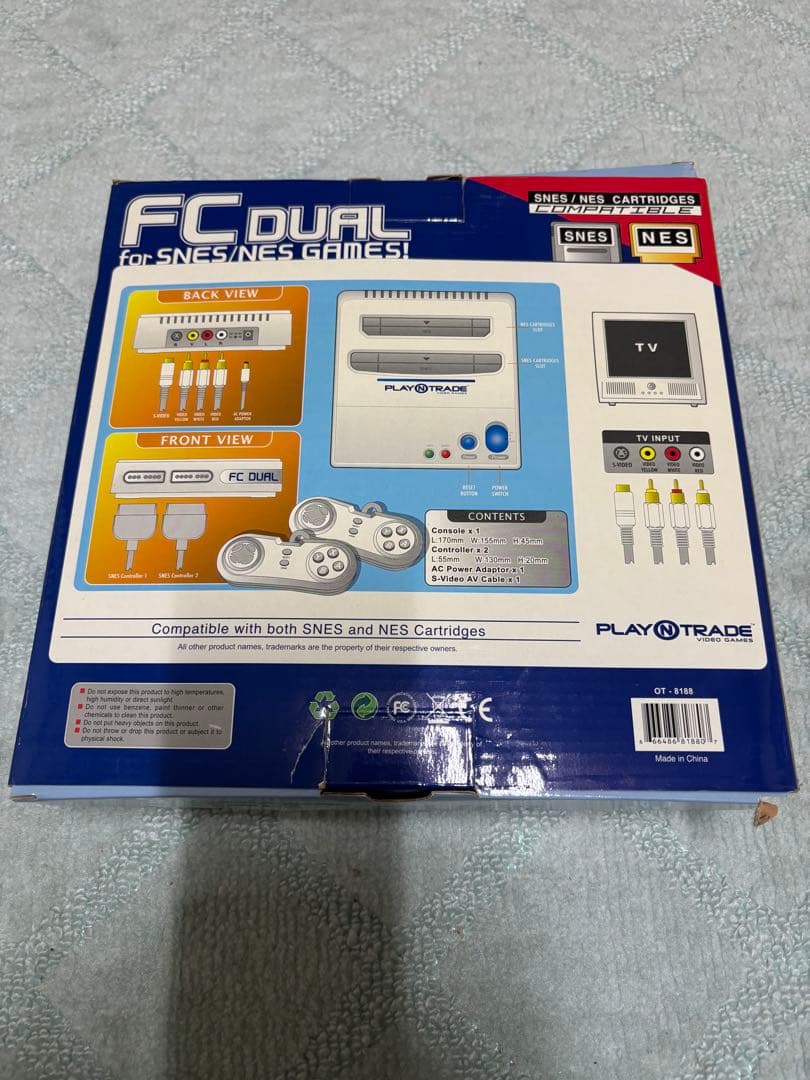 FC Dual ゲーム機 FC/SFC対応 スーパーファミコンソフト4本セット