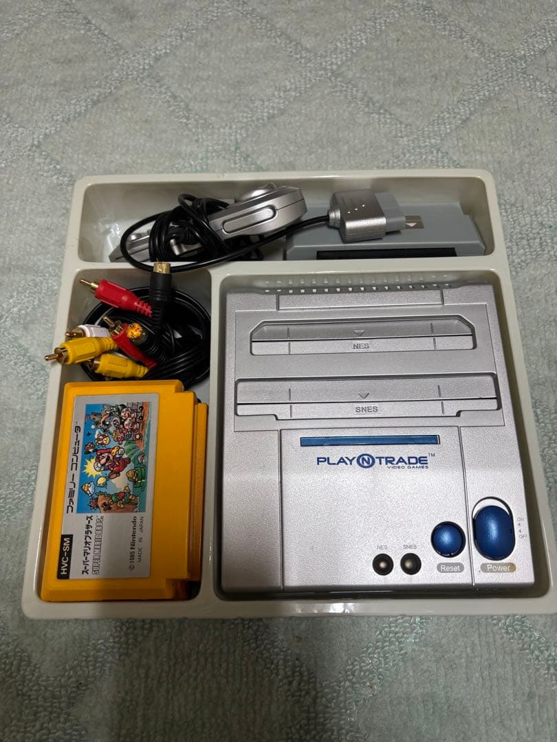 FC Dual ゲーム機 FC/SFC対応 スーパーファミコンソフト4本セット