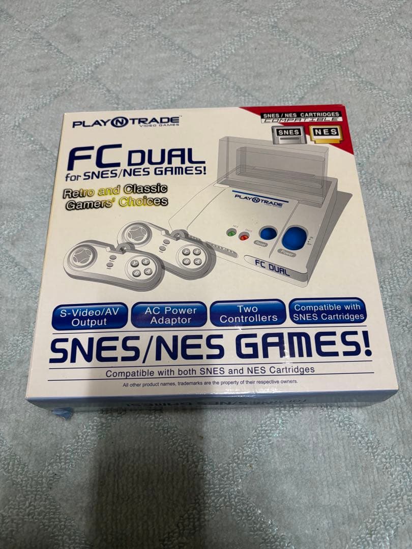 FC Dual ゲーム機 FC/SFC対応 スーパーファミコンソフト4本セット