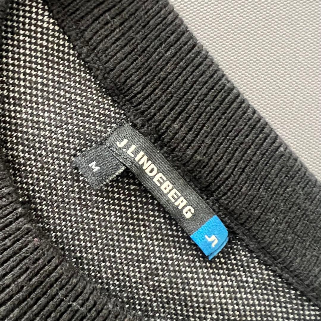 J.LINDEBERG ジェイリンドバーグ　ロゴ　メンズ　セーター　ニット　黒