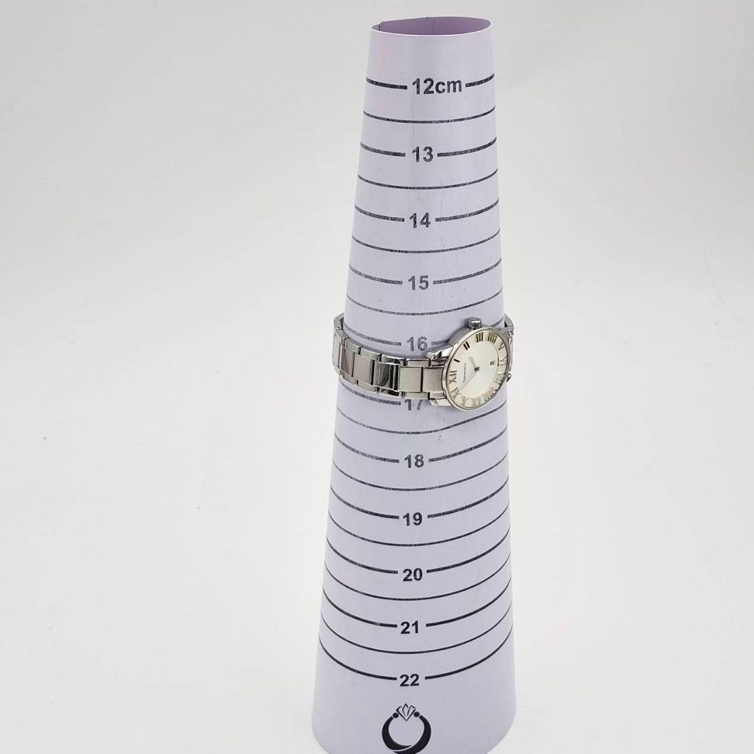 美品✨　ティファニー　アトラス　ドーム　シルバー　ホワイト文字盤　デイト　ローマ