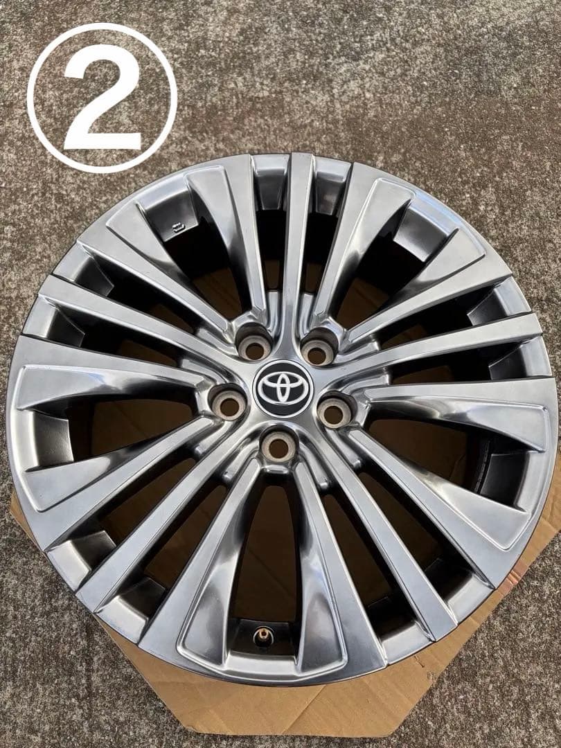【送料無料】②トヨタ 19インチ 80ハリアー純正　アルミホイール
