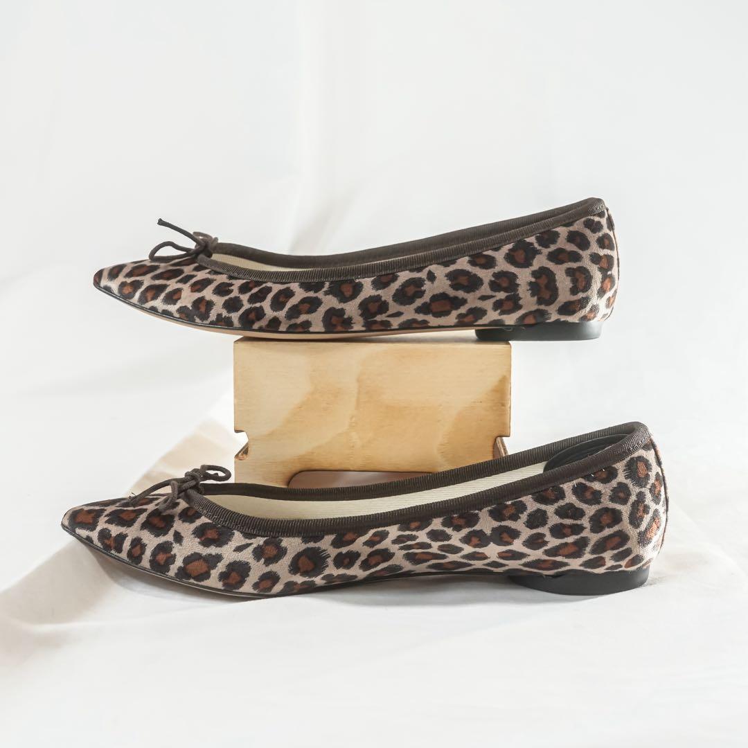 ☆未使用級☆ レペット　フラットシューズ　バレエシューズ　レオパード柄　37.5