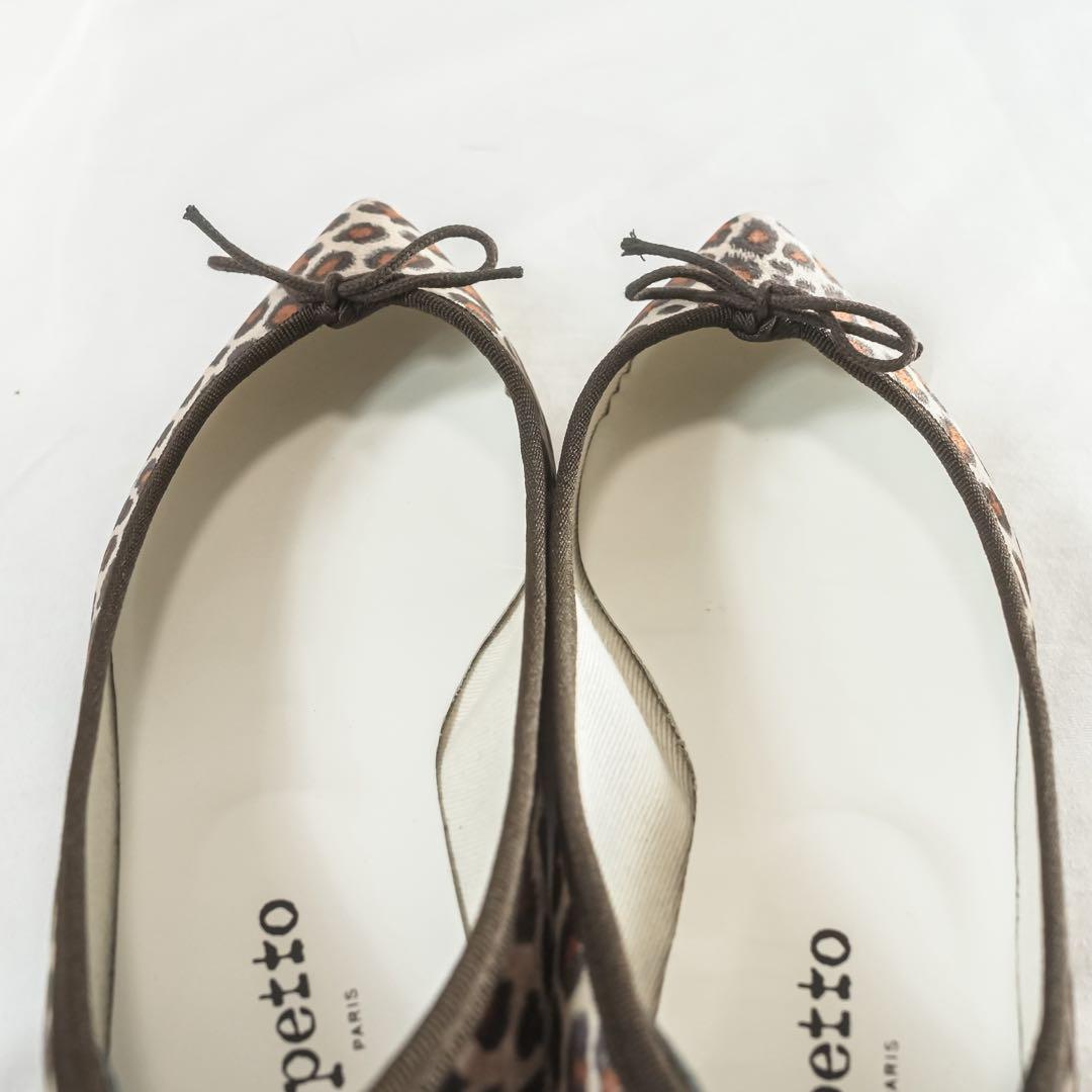 ☆未使用級☆ レペット　フラットシューズ　バレエシューズ　レオパード柄　37.5