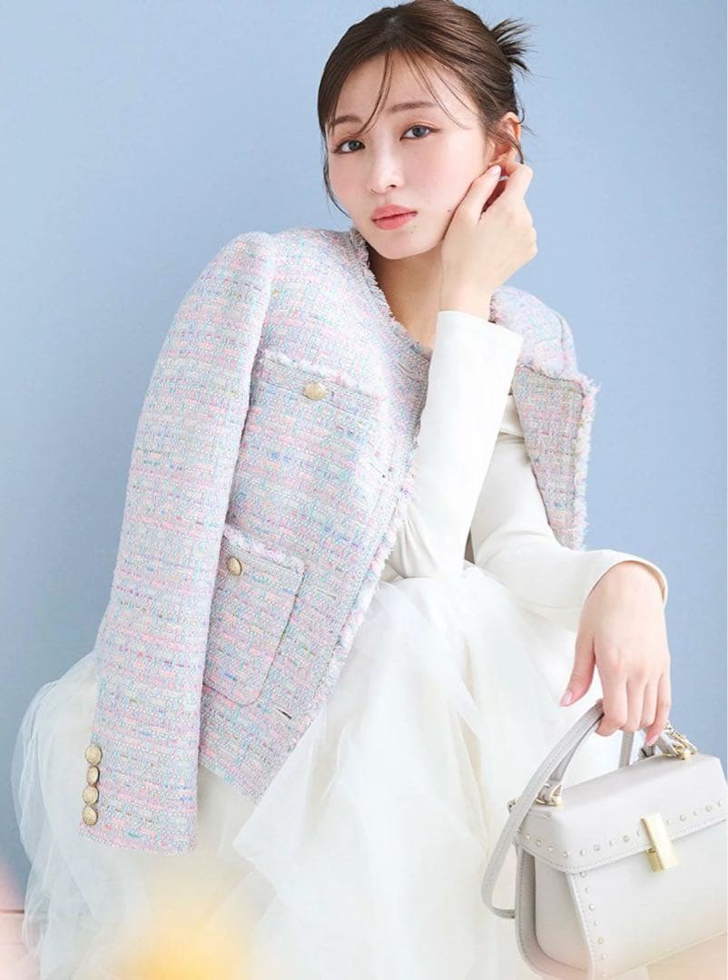 セルフォード　マルチカラーツイードジャケット