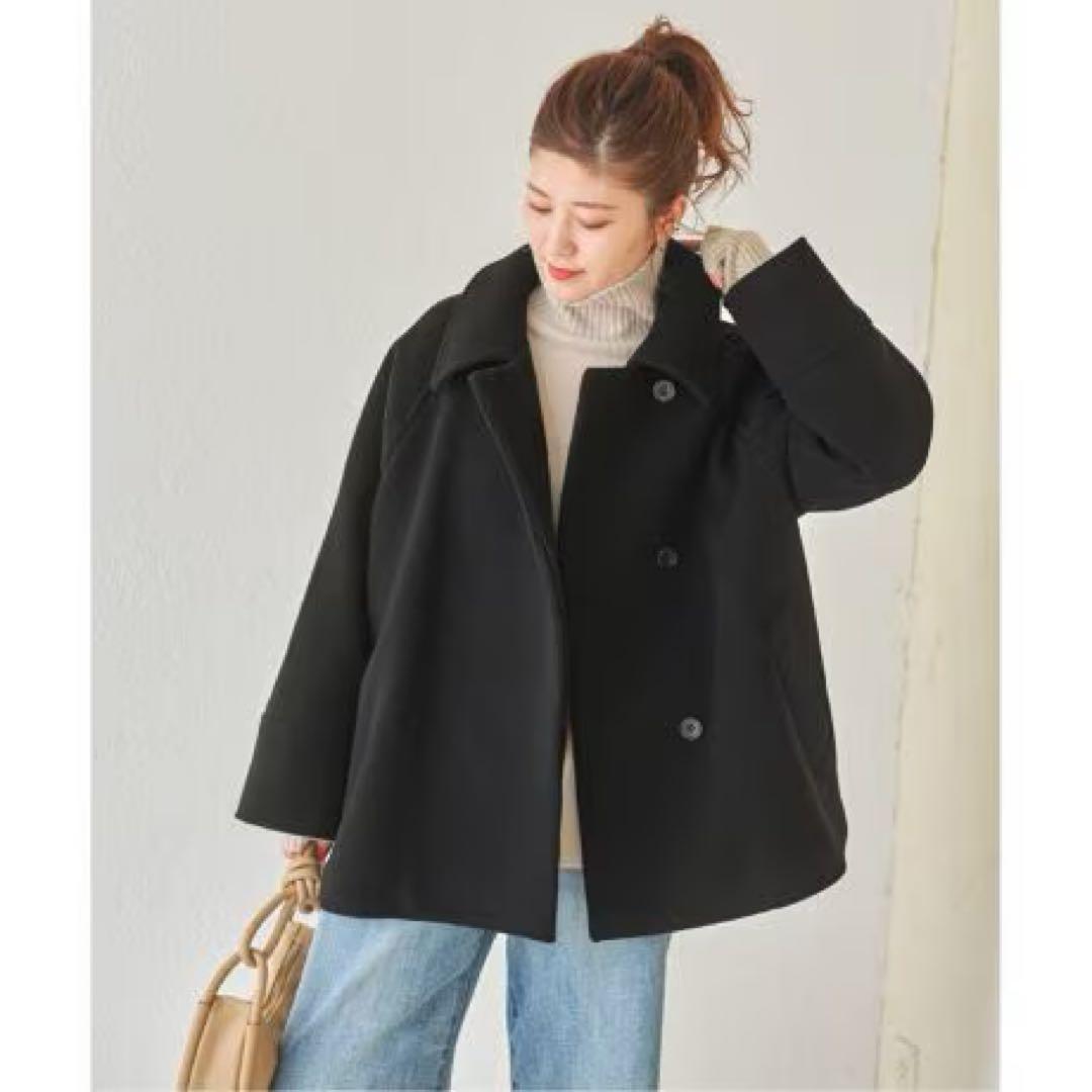 Spick & Span W/Nyモッサステンカラーショートコート