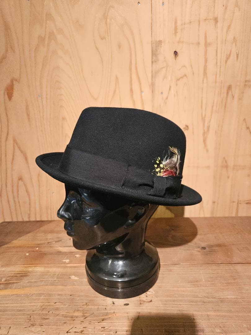 NEW YORK HAT　フェルトハット　＃5329　各サイズ　ブラック＆ワイン