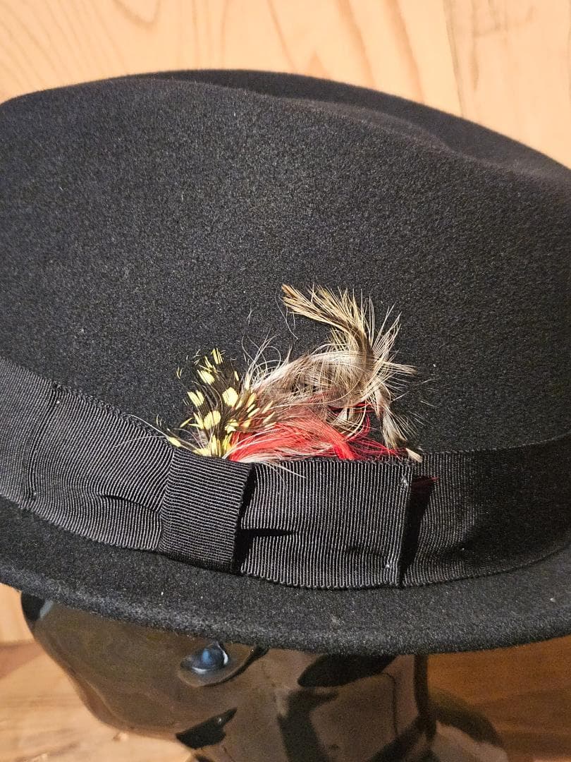 NEW YORK HAT　フェルトハット　＃5329　各サイズ　ブラック＆ワイン