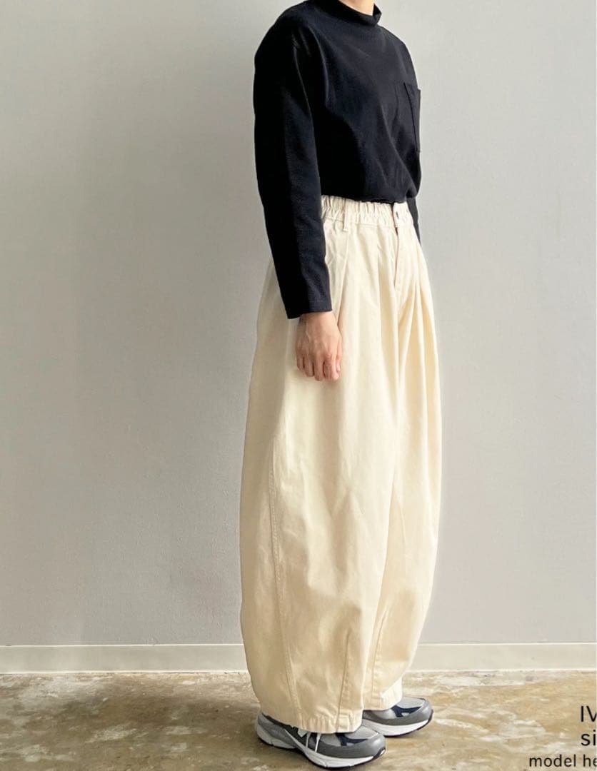 HARVESTY/ハーベスティ【サーカスパンツ】A11709 アイボリー日本製