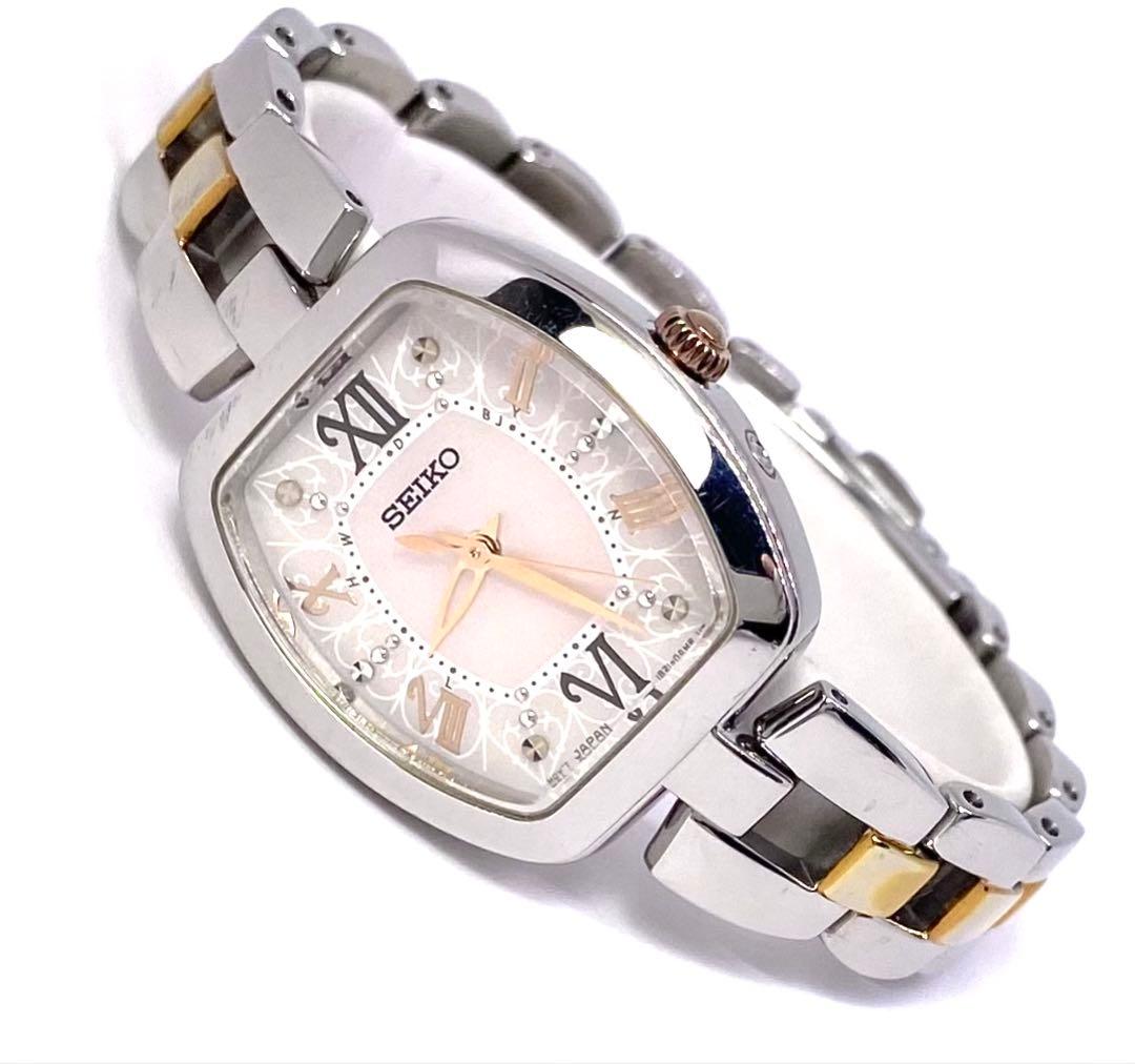 SEIKO☆セイコー☆TISSE☆ティセ☆電波ソーラー☆耐磁☆スワロフスキー