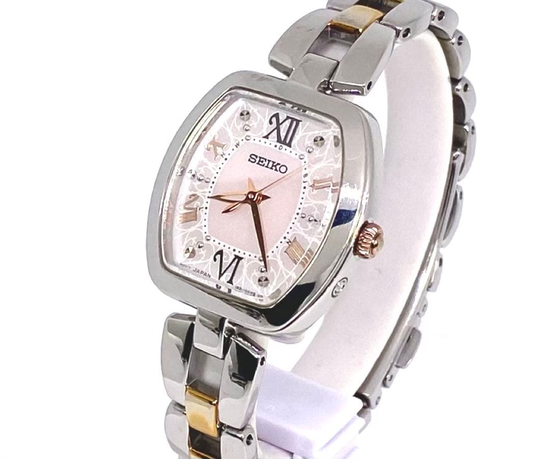 SEIKO☆セイコー☆TISSE☆ティセ☆電波ソーラー☆耐磁☆スワロフスキー