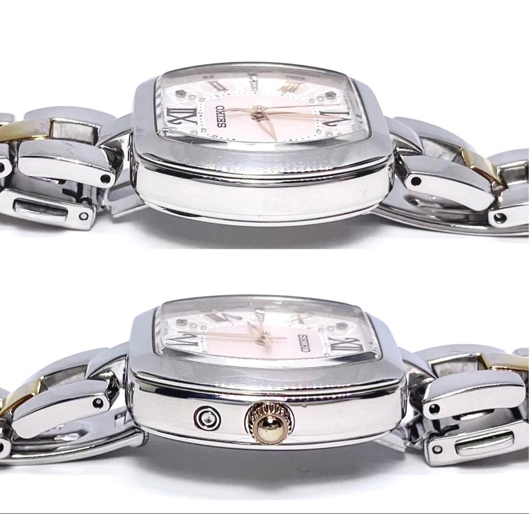 SEIKO☆セイコー☆TISSE☆ティセ☆電波ソーラー☆耐磁☆スワロフスキー