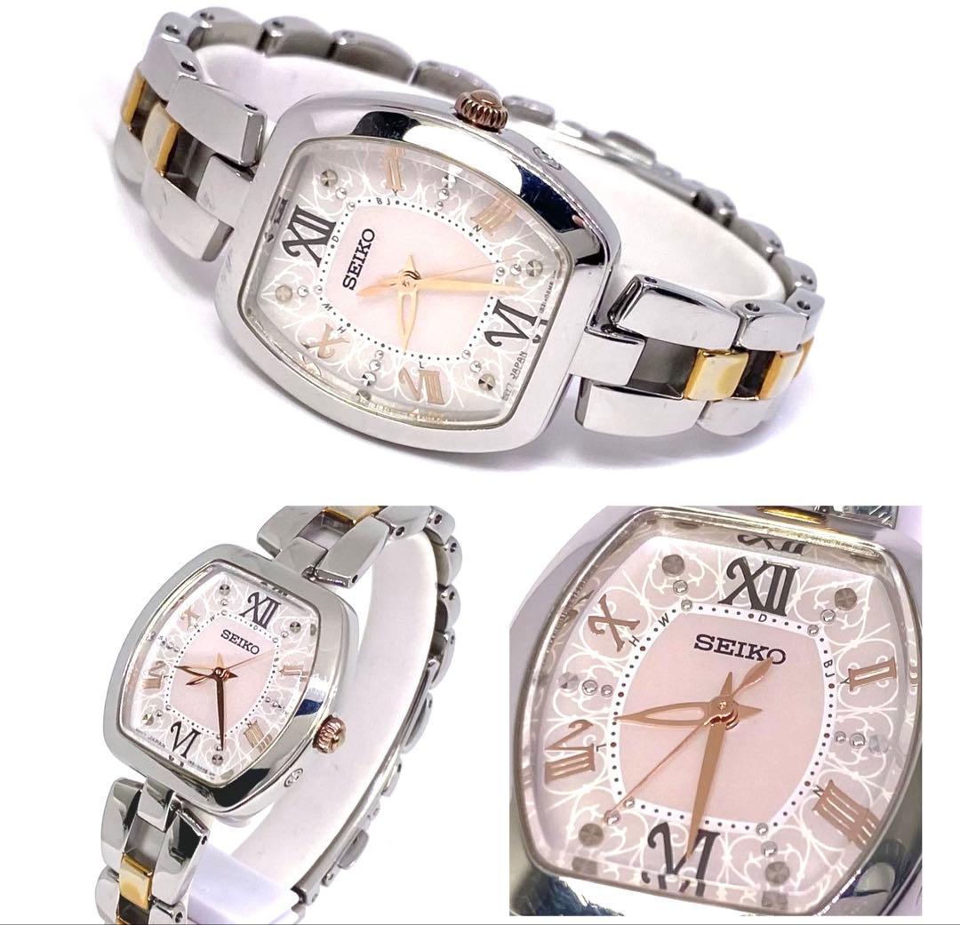 SEIKO☆セイコー☆TISSE☆ティセ☆電波ソーラー☆耐磁☆スワロフスキー