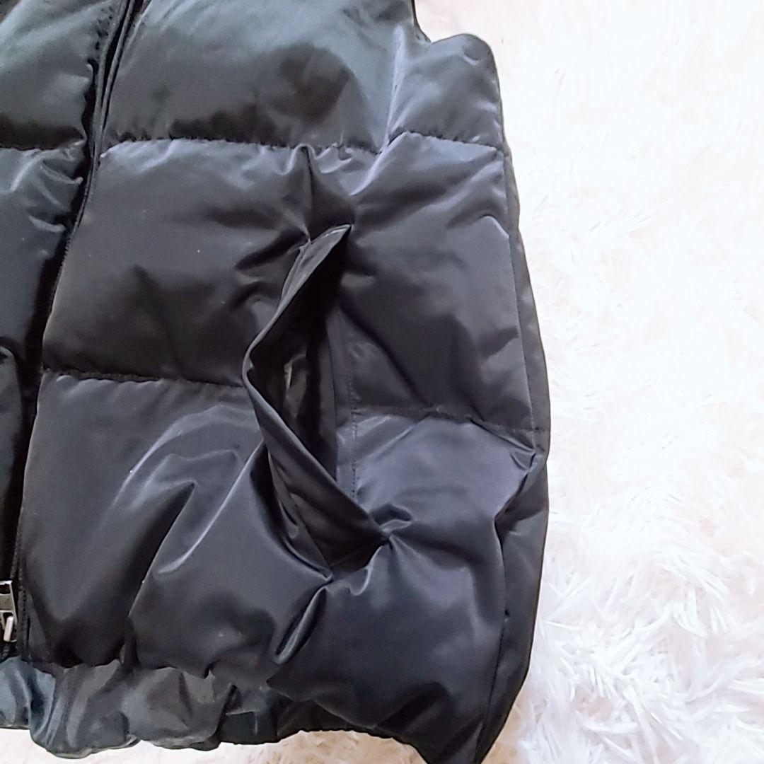美品 セオリーtheory ダウンベストダウン90% ファー脱着 WジップS