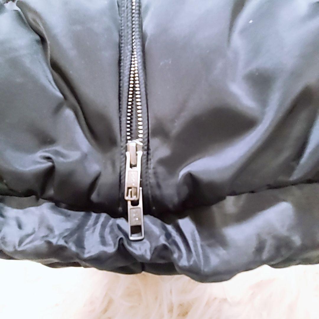 美品 セオリーtheory ダウンベストダウン90% ファー脱着 WジップS