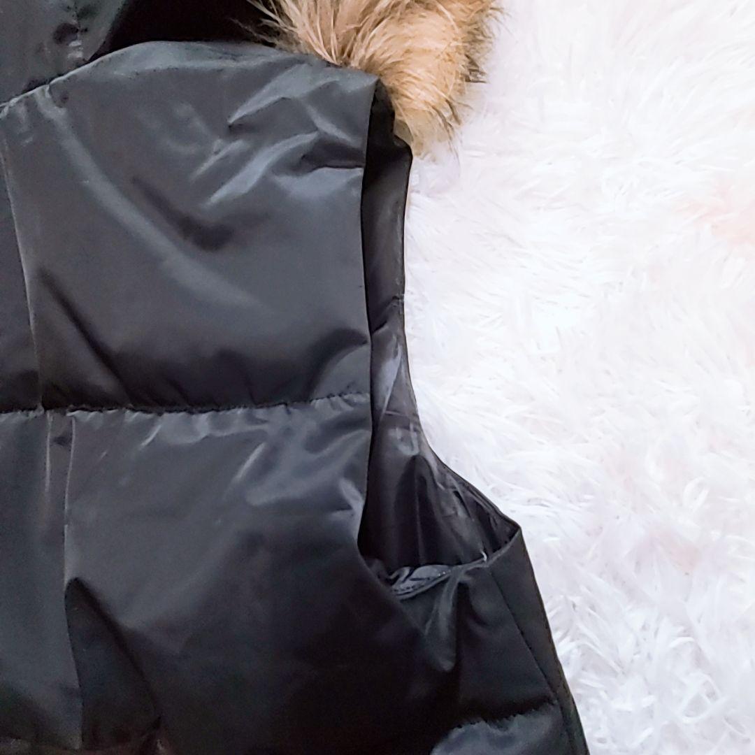美品 セオリーtheory ダウンベストダウン90% ファー脱着 WジップS