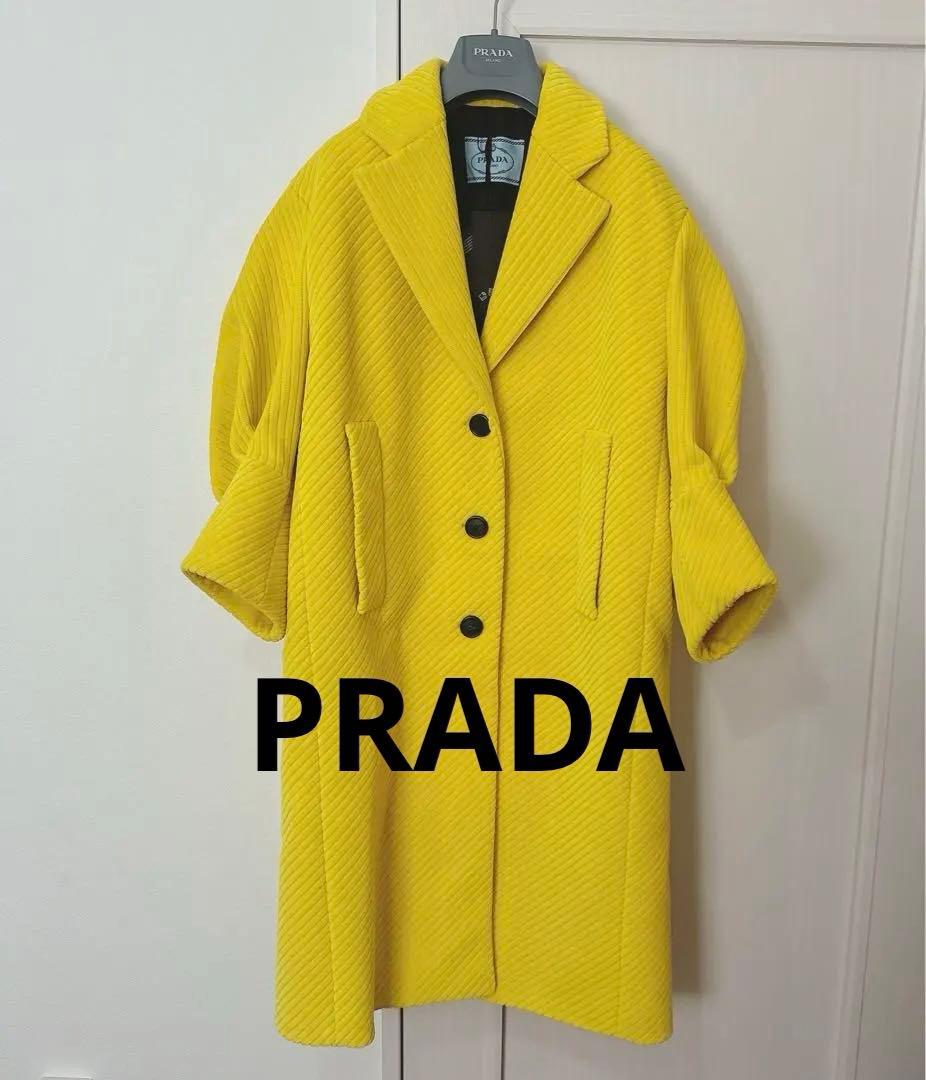 最終値下PRADA新品未使用プラダ ボリュームスリーブロングコート コレクション