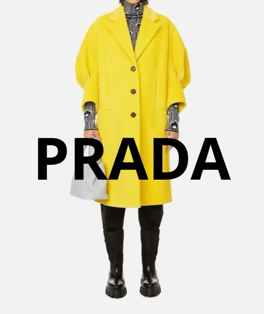 最終値下PRADA新品未使用プラダ ボリュームスリーブロングコート コレクション