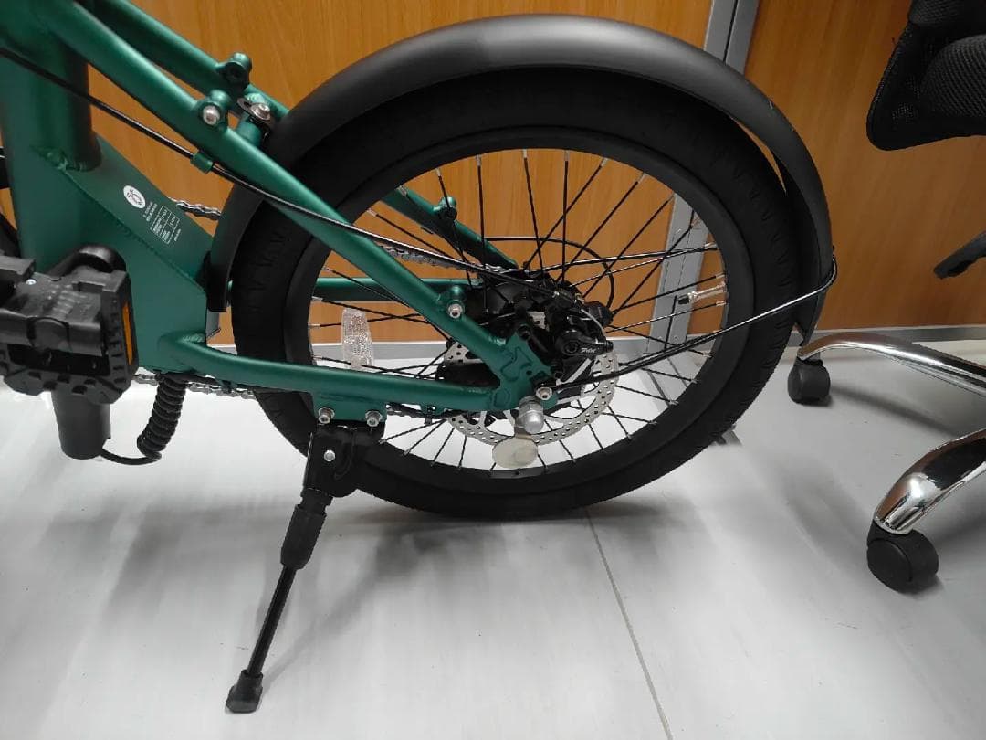 折り畳み電動アシスト自転車ERWAY A01 グリーン