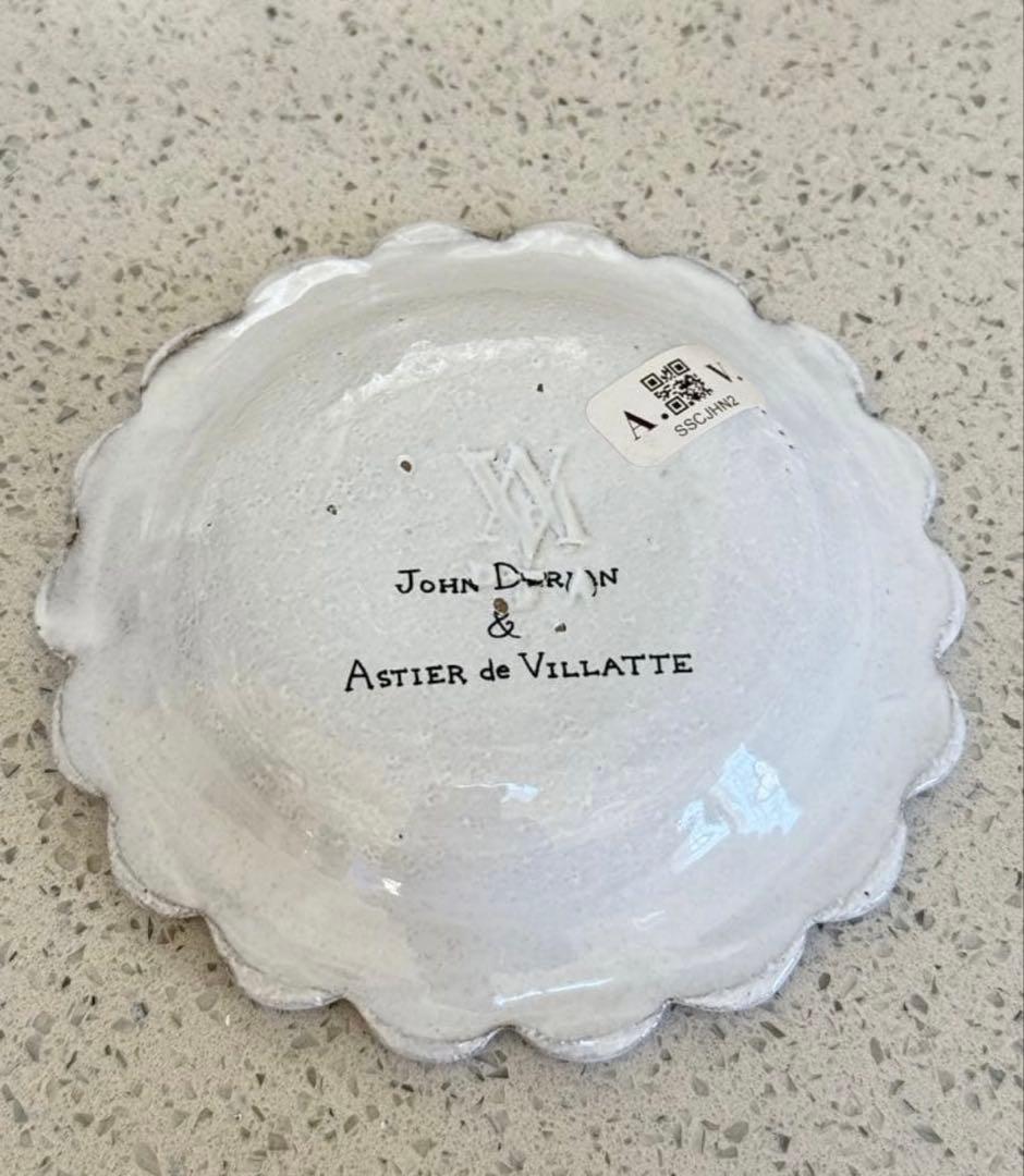 John Derian Rose with Insect ソーサー アスティエ