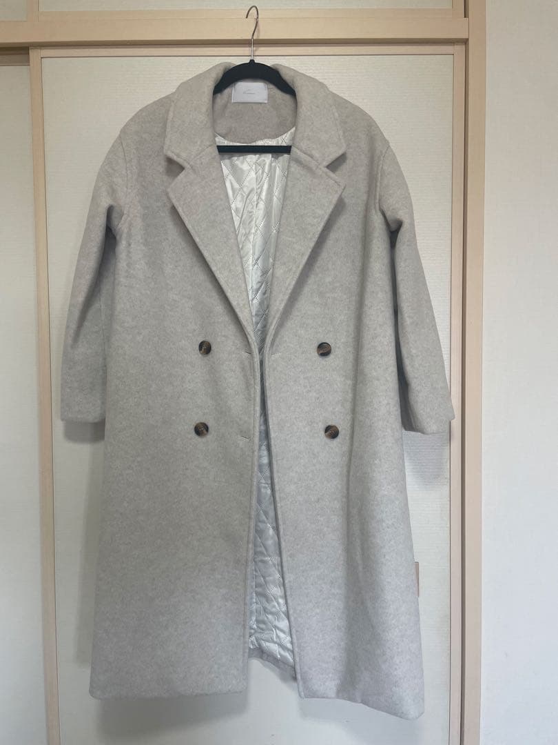 kicuri カシミヤタッチチェスターコート