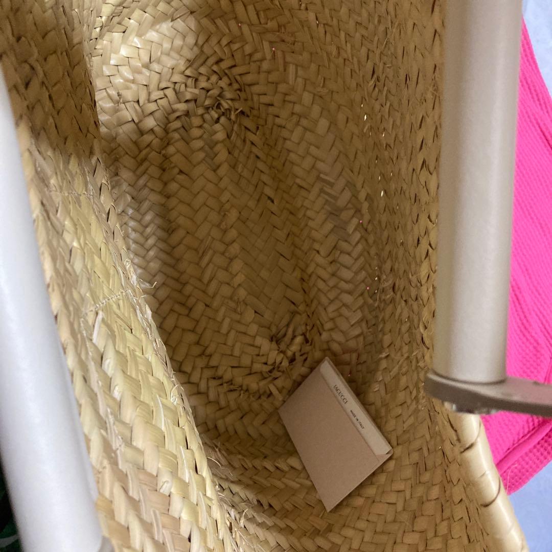 タイムセール最終値下げ早い者勝ちiacucciナチュラルストロー トートバッグ