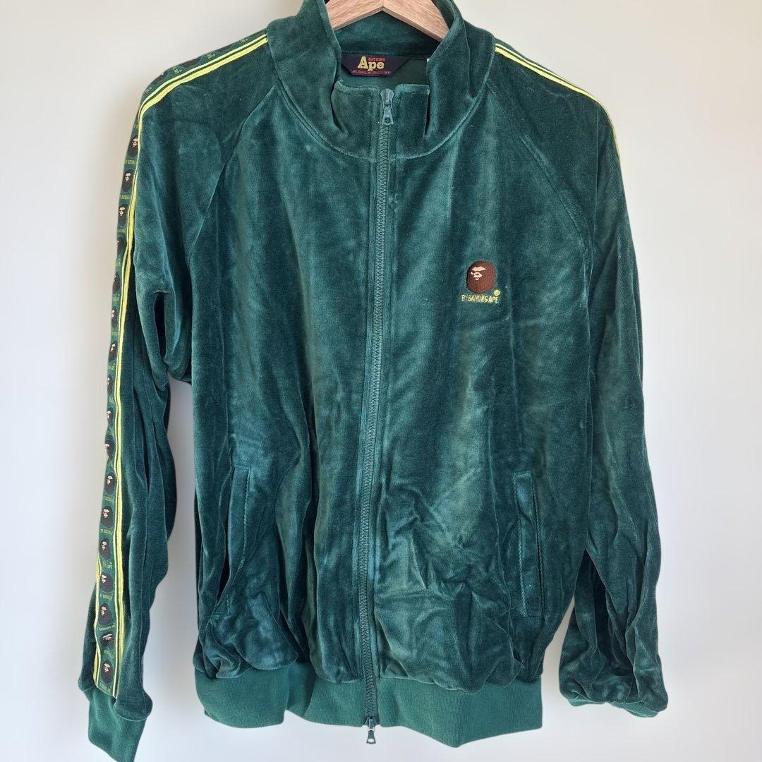 A Bathing Ape ★グリーン ジップアップジャケット