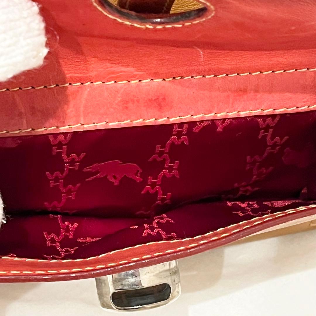 【希少】ハンティングワールド　ショルダーバッグ　ワンショルダーバッグ　レザー