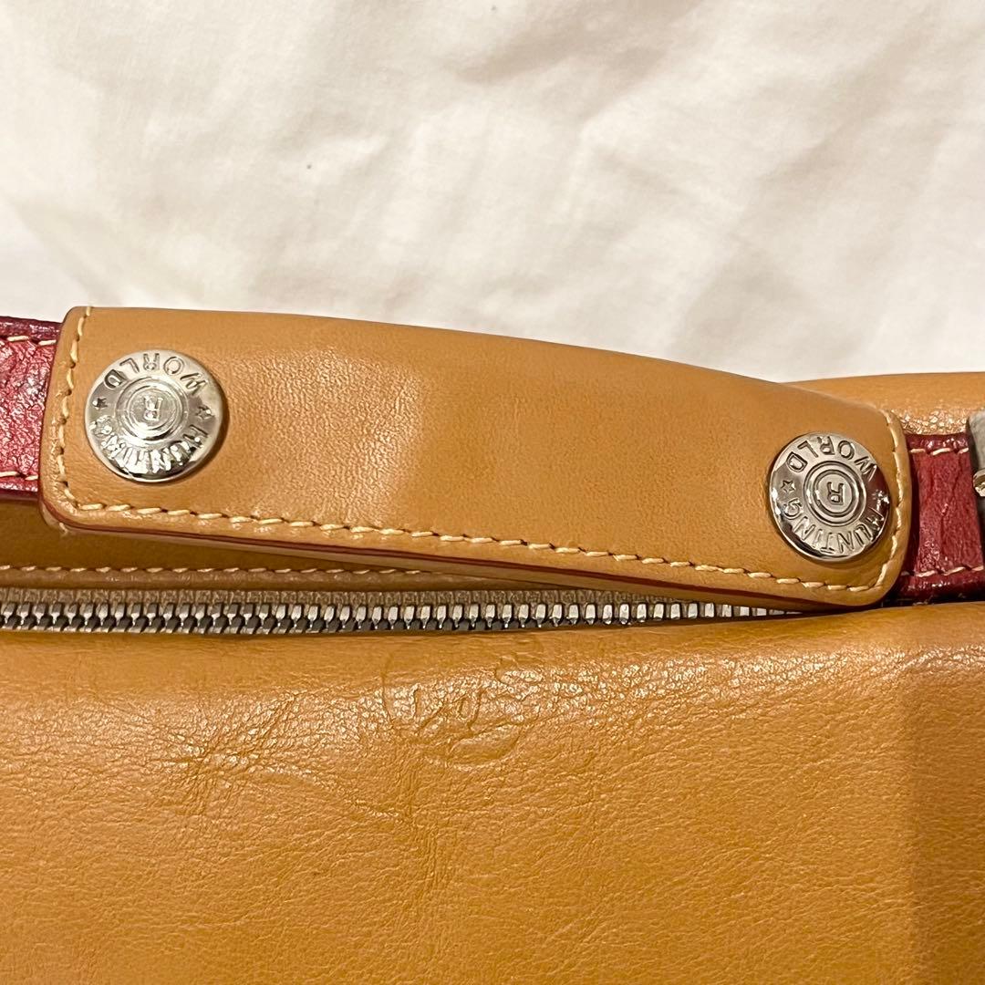 【希少】ハンティングワールド　ショルダーバッグ　ワンショルダーバッグ　レザー