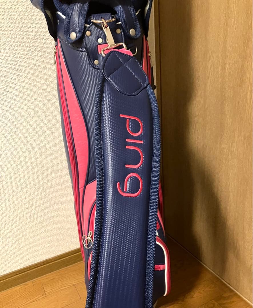 ⭐️ 良品 PING ピン ゴルフ キャディバッグ ピンク ネイビー