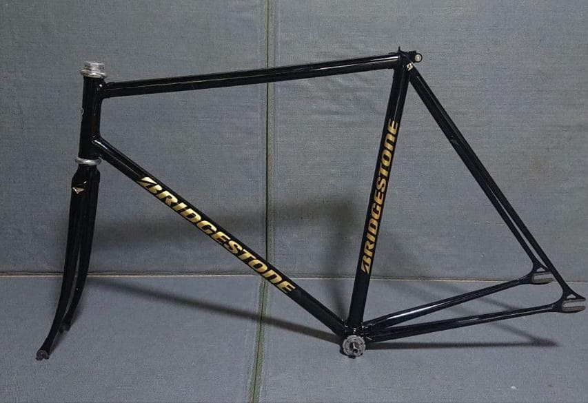 送料込み　BRIDGESTONE ピスト フレーム ブラック njs 競輪