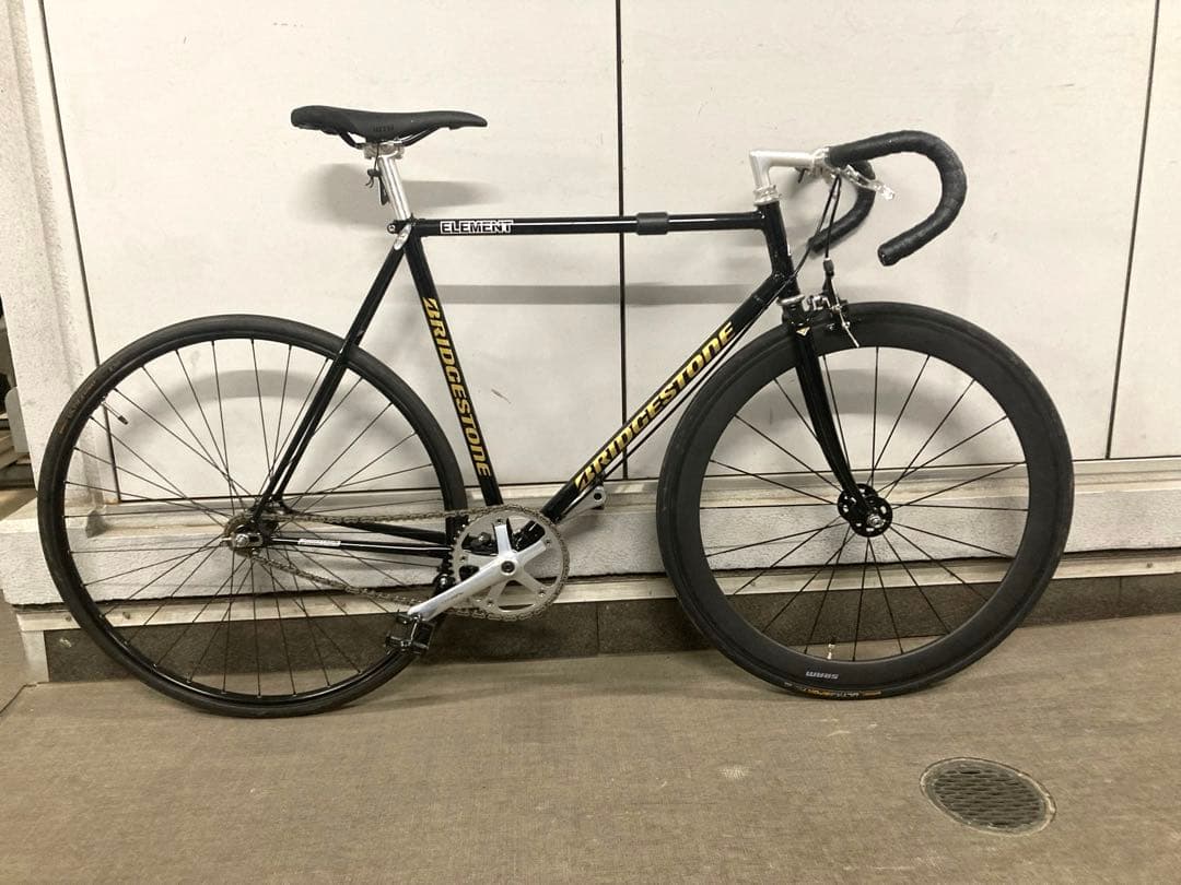 送料込み　BRIDGESTONE ピスト フレーム ブラック njs 競輪