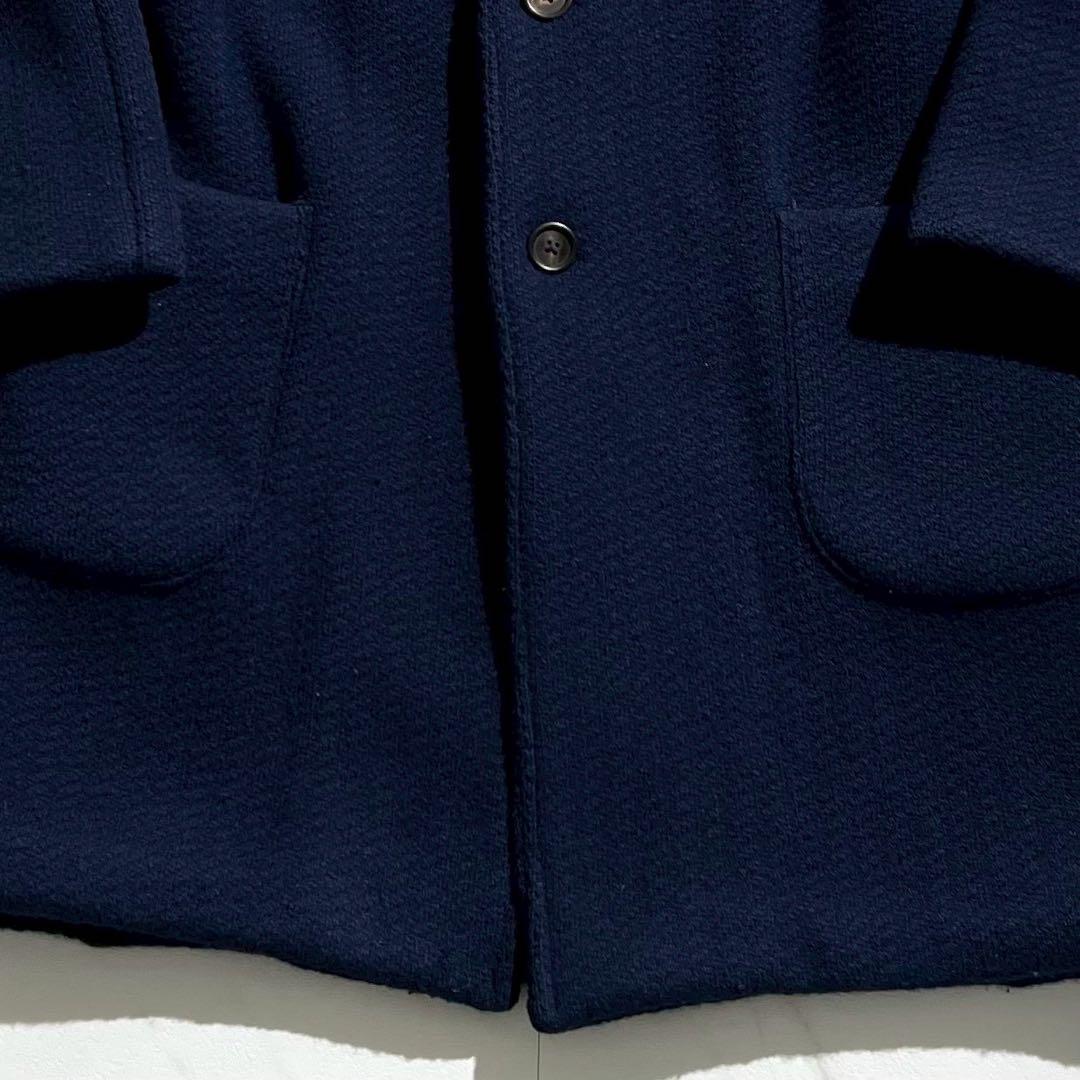 【極美品/Lサイズ】LARDINI ラルディーニ チェスターコート ネイビー系
