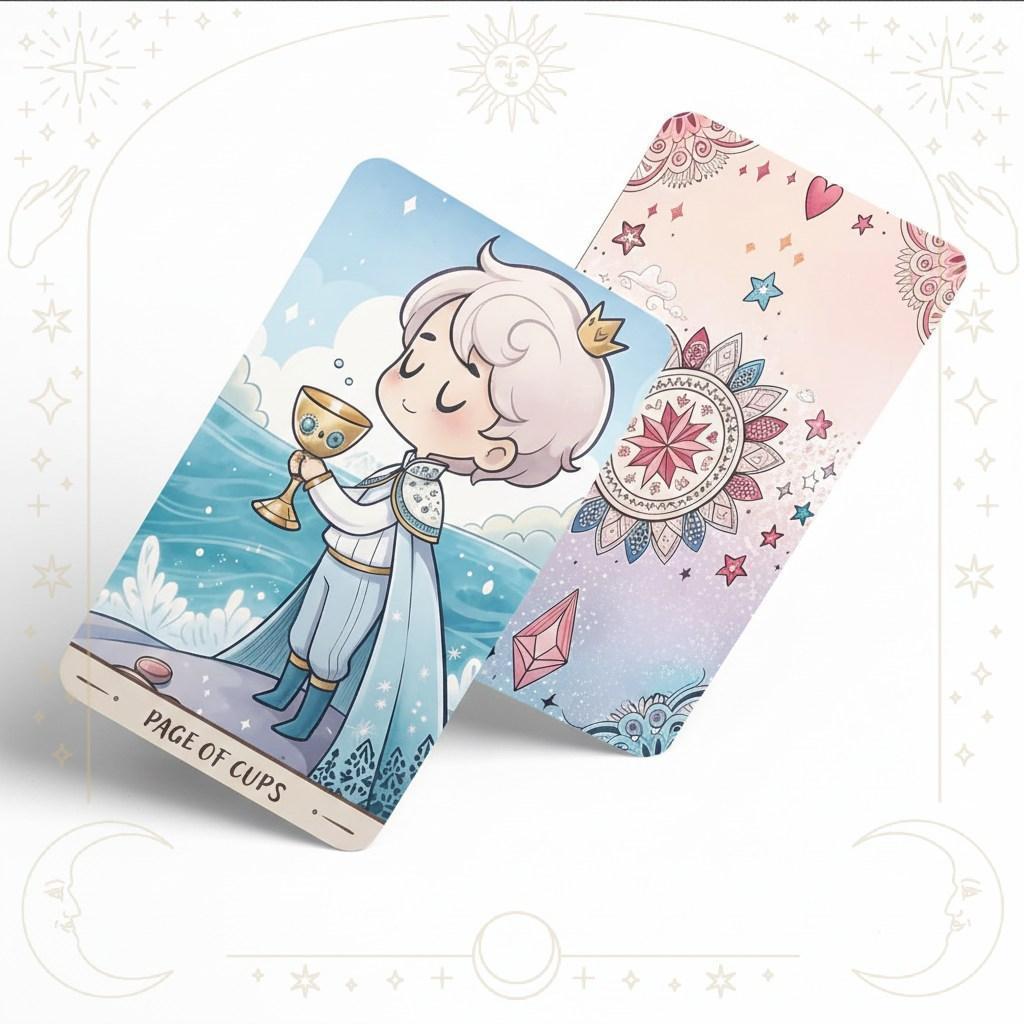 希少✨キュートな絵柄が可愛い海外タロットカード✨心と魂の癒しのゆめかわデッキ