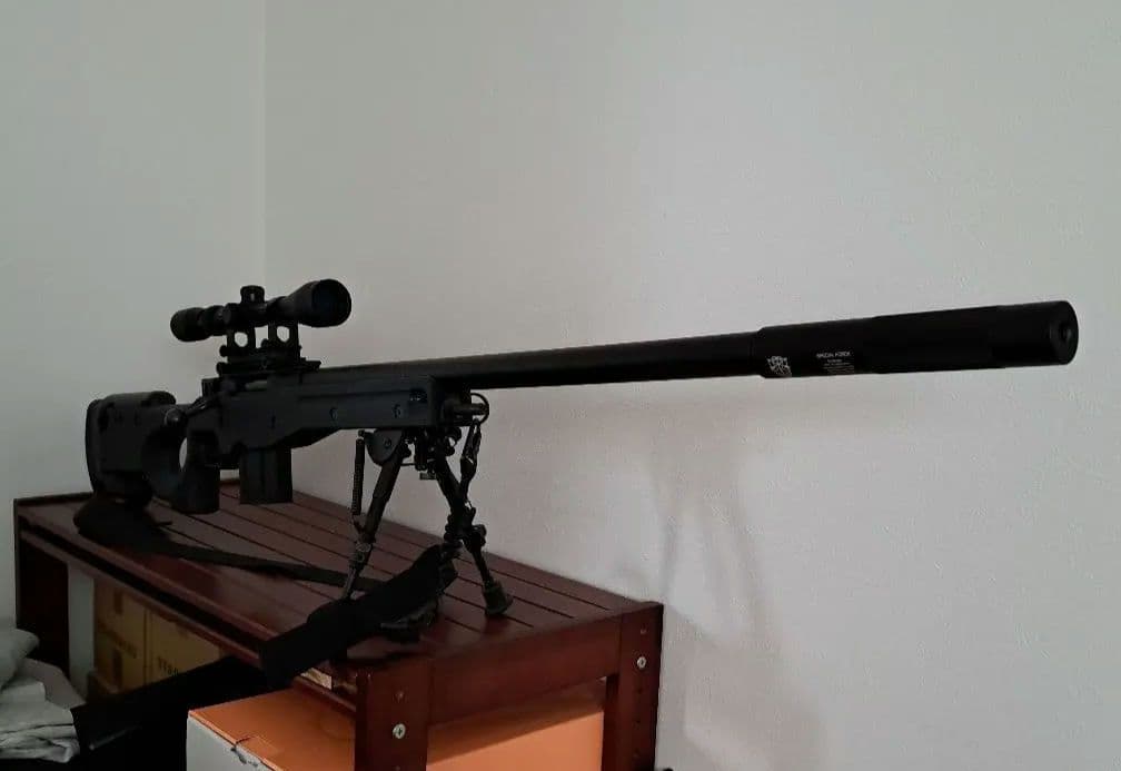 東京マルイ　L96 AWS エアコッキングライフル ブラック　付属品色々