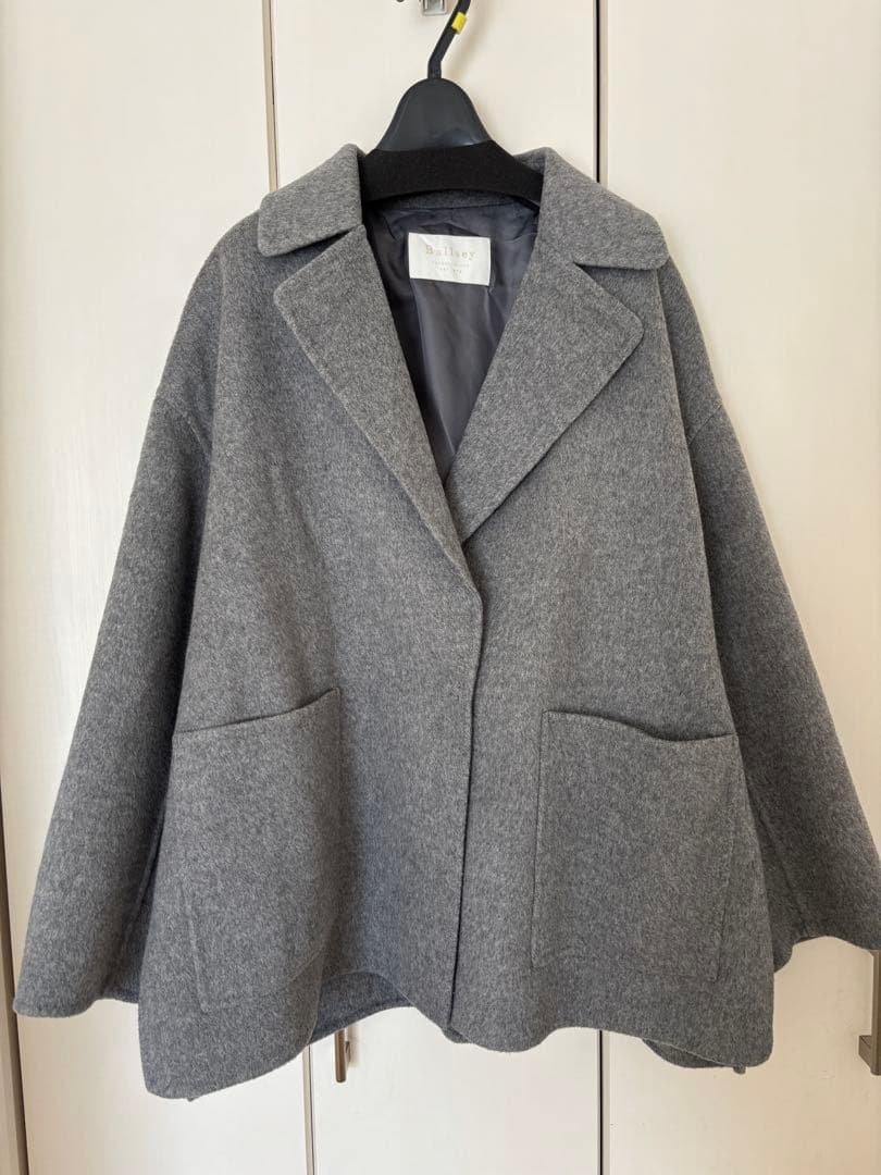 Ballsey プレミアムウールリバー オープンカラー ショートコート