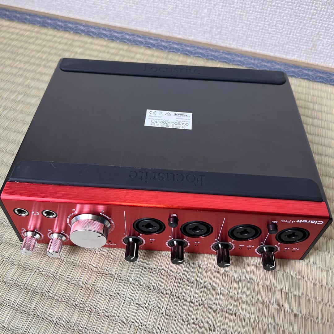 Focusrite Clarett 4Pre フォーカスライト