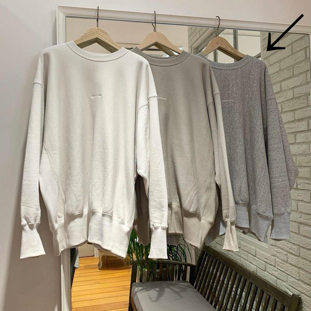 AMERICANA アメリカーナ バックロゴスウェット