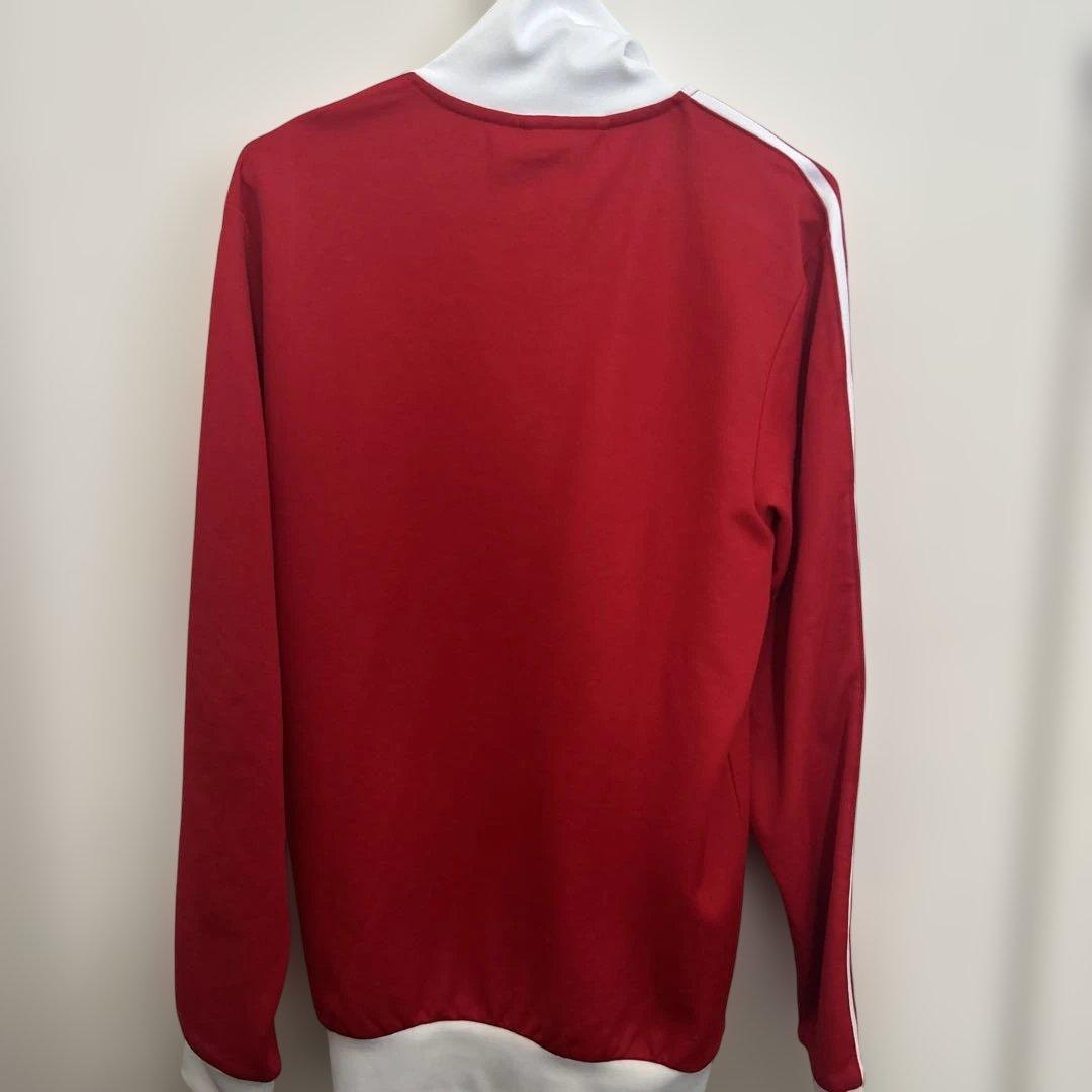 adidas レッド トラックジャケット M