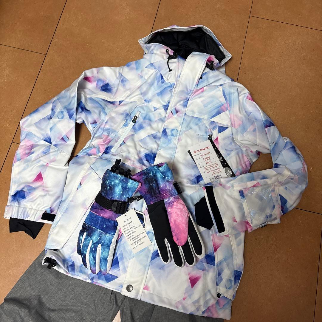 【新品未使用】ICE PARDAL スノボウェア　スキーウェア　手袋つき