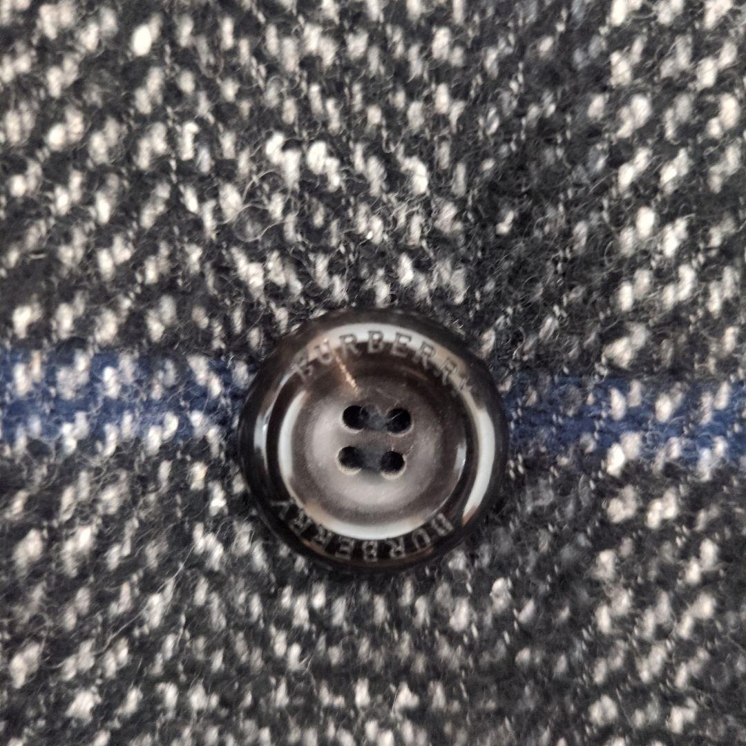 バーバリーロンドン モヘヤ混 ウールコート ノバチェック シャドーホース 44